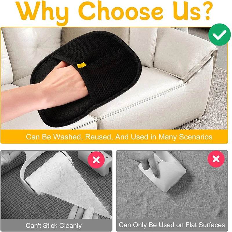 Guante Quitapelos para Mascotas — Limpia Pelo de Perros y Gatos