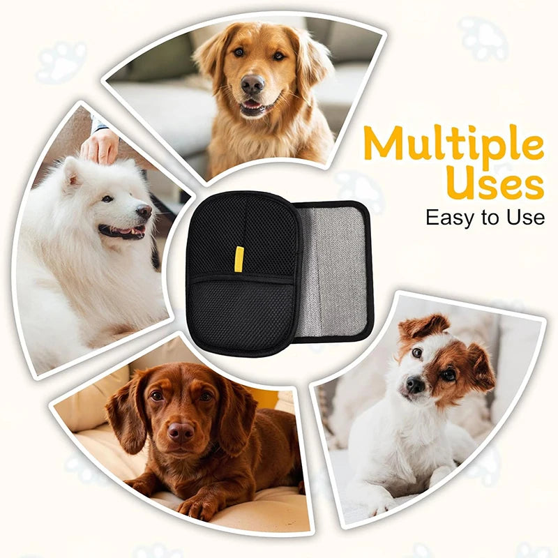 Guante Quitapelos para Mascotas — Limpia Pelo de Perros y Gatos