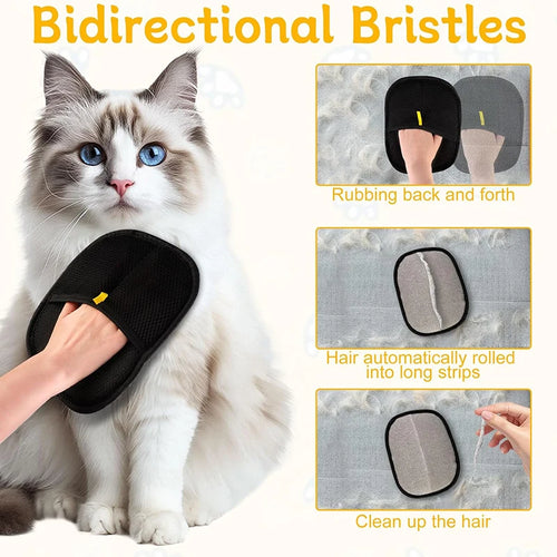 Guante Quitapelos para Mascotas — Limpia Pelo de Perros y Gatos